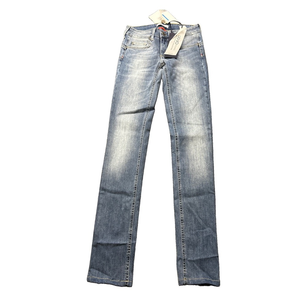 Liu Jo Womens Skinny Jeans 25x31 Blue Bottom Up Collection NEW